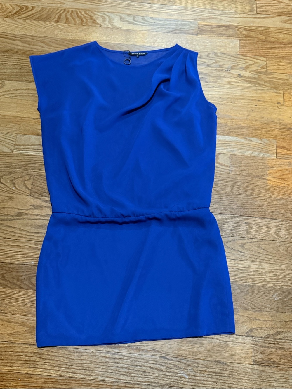 Black Halo Cobalt Royal Blue Sleeveless Mini Dress Size 2